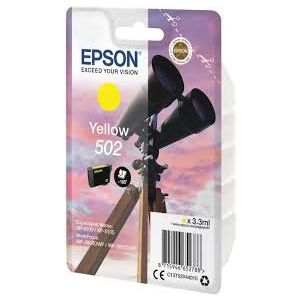 Epson 502 Binoculars Yellow Standard Capacity Ink Cartridge 3ml - C13T02V44010
